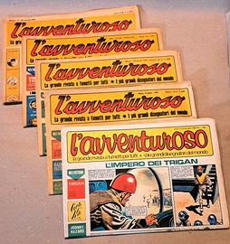 Fumetti L'Avventuroso da n.1 a n. 5 del 1974