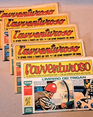 Fumetti L'Avventuroso da n.1 a n. 5 del 1974