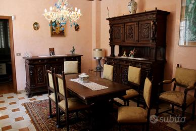 Credenza monumentale Neo-Rinascimentale fine 800