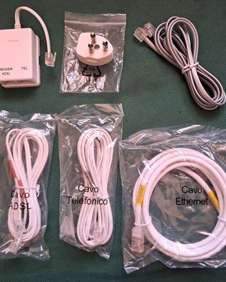 SET di cavi rete computer spine filtri telefonici