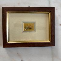 Cromolitografia d’arte su foglia d’oro