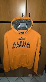Alpha Industries Hoodie Mustard - Logo Camouflage 