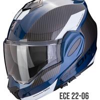 Casco modulare Scorpion EXO-TECH EVO team blu