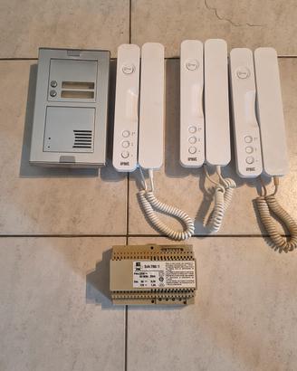Citofono Urmet bifamiliare + 3 cornette 
