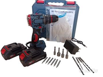 Trapano a batteria a Percussione motore Brushless 