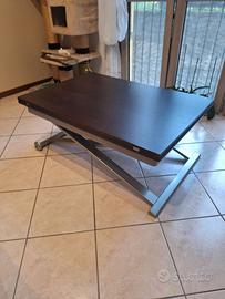 Tavolo da soggiorno rovere moro trasformabile