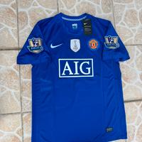 Ronaldo 7 Manchester United 2008 blu maglia