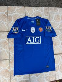 Ronaldo 7 Manchester United 2008 blu maglia