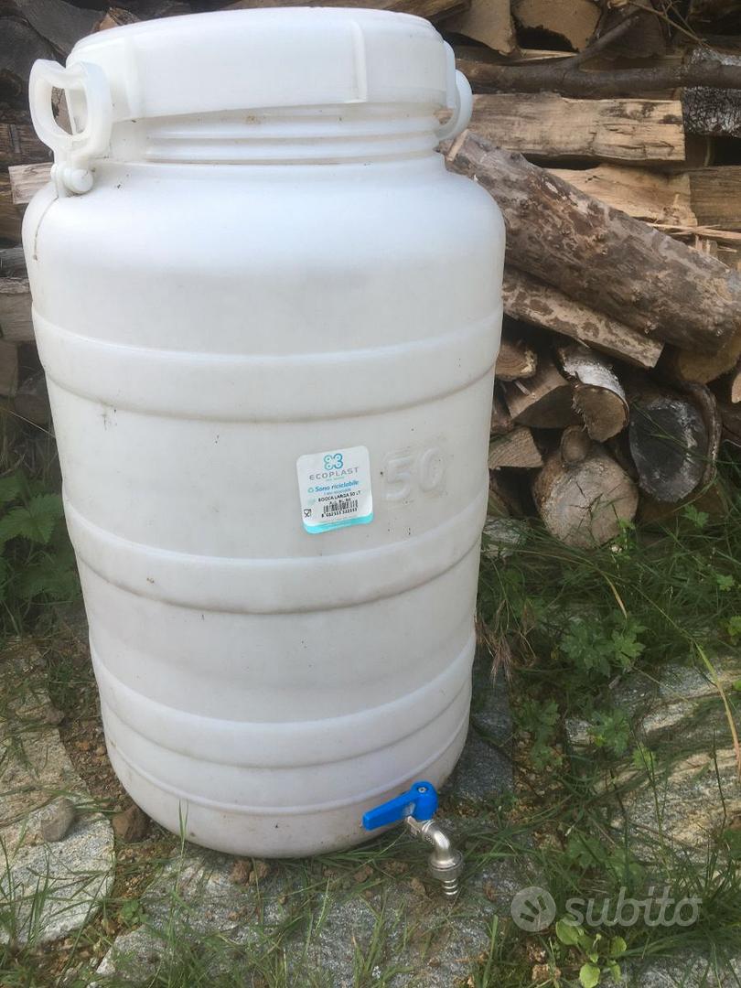 plasteo Tanica per acqua da 20 l, con beccuccio, flessibile, lunga, DIN 61