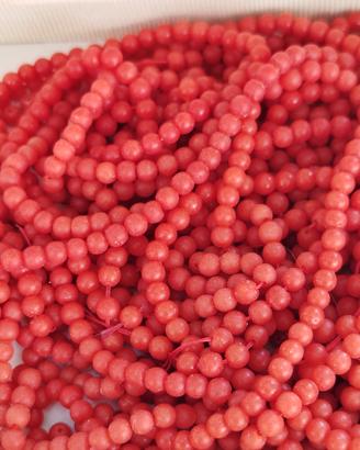 collana di corallo pallini 