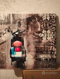 Quadro su tela raffigurante Vespa PX
