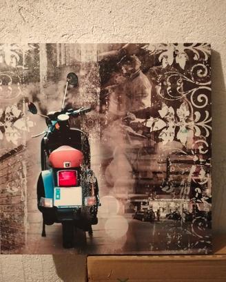 Quadro su tela raffigurante Vespa PX
