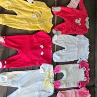 Lotto 60 pezzi abbigliamento neonata 3 mesi