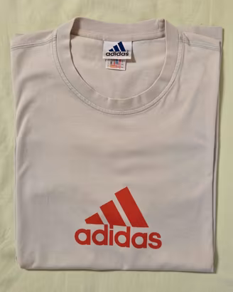Adidas Vintage – T-Shirt Grigio/Panna con Logo