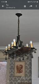  2 lampadari stile country  vecchia america