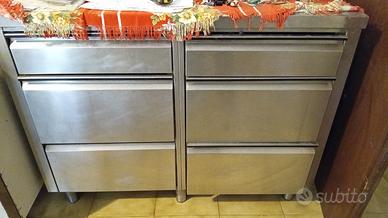 cassettiera acciaio inox alimentare 