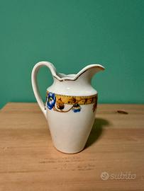 Lattiera porcellana Richard Ginori fiori blu e oro