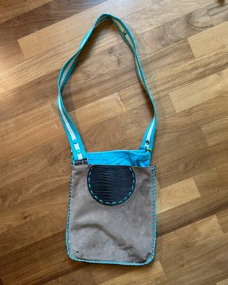 Borsa a tracolla GABS in vera pelle e camoscio