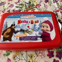 Gioco da tavolo Masha e Orso con DVD e portamerend