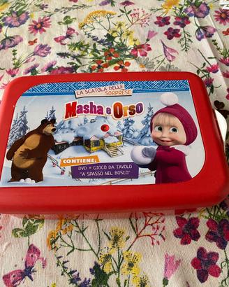 Gioco da tavolo Masha e Orso con DVD e portamerend
