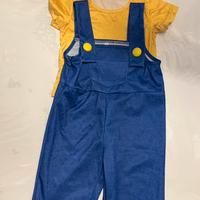 Costume carnevale Minions bimbo 3 anni