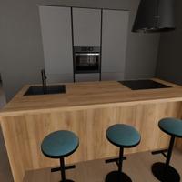 CUCINA CON ISOLA – ELETTRODOMESTICI + LAVATRICE