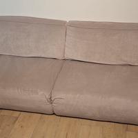 Divano 4 posti con doppia seduta estraibile