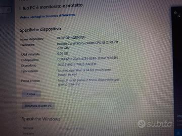 hp papillon g6 usato