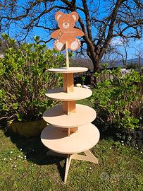 Espositore legno a ripiani