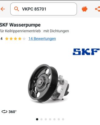 Pompa acqua SKF Fiat Panda