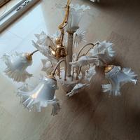 Lampadario in vetro di murano 