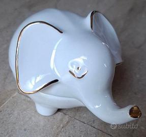 Raffinata Scultura Portagioie Elefante-Dalla Valle