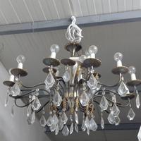 Lampadario classico 18 luci con pendenti 