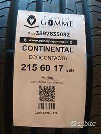 2 gomme 215 60 17 continental a4628