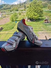 Scarpe ciclismo donna DMT taglia 38 – bianche e ro