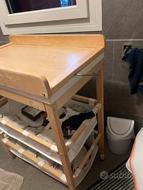 Fasciatoio con vasca inclusa