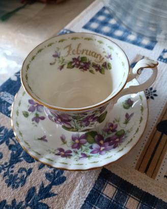 Tazza Violets Royal Albert February