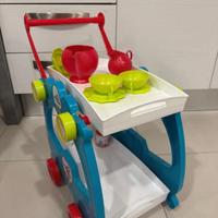 Carrellino vivande cameriera  bambina
