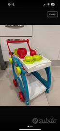 Carrellino vivande cameriera  bambina