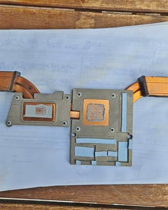 Dissipatore Cpu/Gpu Hp zbook 17” G3 SPS 850110