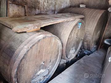 Autentiche botti in legno di castagno