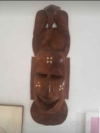 maschera africana  legno