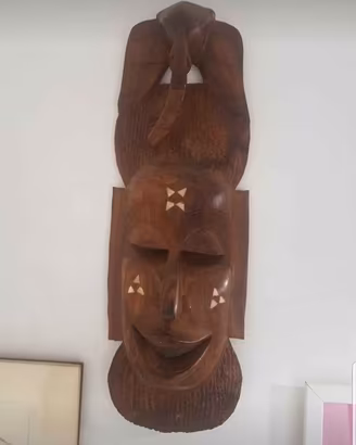 maschera africana  legno