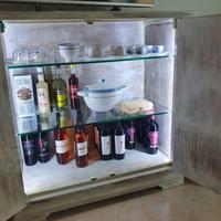 MOBILE BAR "EFFETTO BIANCO ANTICO"