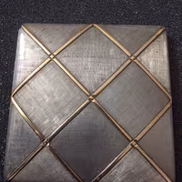 Portacipria Gucci 1970 Argento e Oro