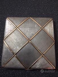 Portacipria Gucci 1970 Argento e Oro