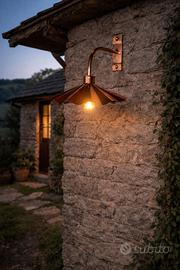 Lampada applique in rame artigianale