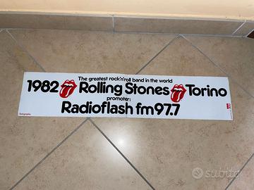 ADESIVO CONCERTO ROLLING STONES TORINO 1982