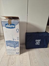 Lettino da viaggio per bambini + materasso extra