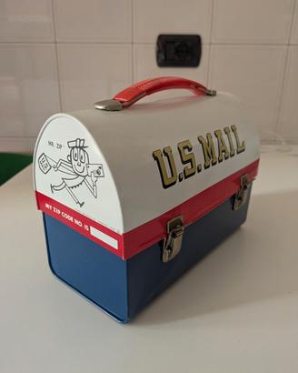 Lunch box  latta U.S. MAIL MR. ZIP vintage 1960